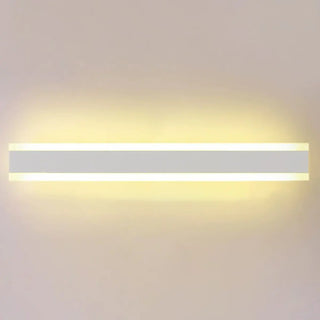 Minimalist LED Black Linear Metal Wall Light Sconce Zawala Image - 6