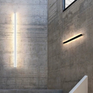 Minimalist LED Black Linear Metal Wall Light Sconce Zawala Image - 8