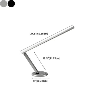 Bedroom Minimalist Black Linear Metal Table Lamp Zawala #size
