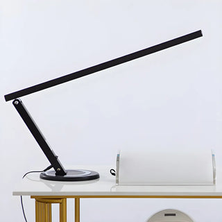 Bedroom Minimalist Black Linear Metal Table Lamp Zawala Image - 4