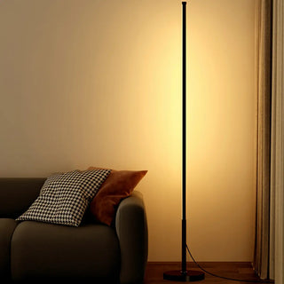 Remote Control Minimalist Linear LED Floor Lamp Image - 3