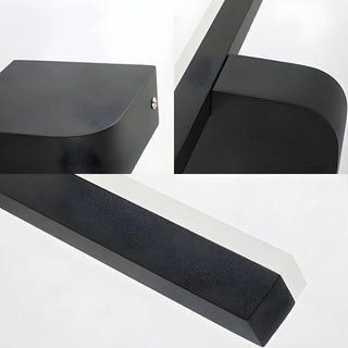 Modern Minimalist Black LED Wall Mount Vanity Light Zawala Image - 6