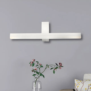 Modern Minimalist Black LED Wall Mount Vanity Light Zawala Image - 7