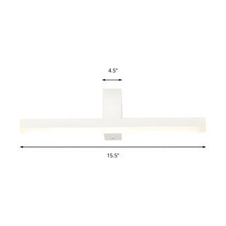 Modern Minimalist Black LED Wall Mount Vanity Light Zawala Image - 9