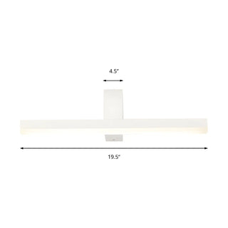 Modern Minimalist Black LED Wall Mount Vanity Light Zawala Image - 10