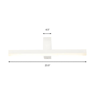 Modern Minimalist Black LED Wall Mount Vanity Light Zawala Image - 11