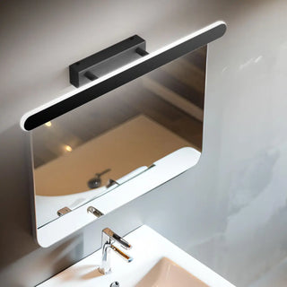 ZOWALA - Minimalist Sleek Black Linear Vanity Mirror Light Image - 4