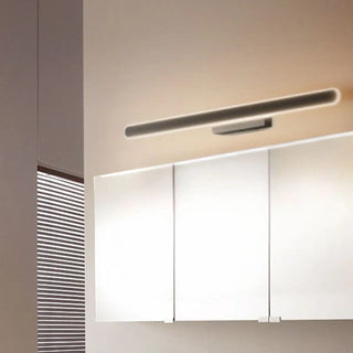 ZOWALA - Minimalist Sleek Black Linear Vanity Mirror Light Image - 6