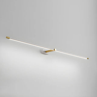 Bathroom Minimalist Gold Linear Metal Vanity Light Zawala Image - 10