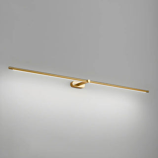 Bathroom Minimalist Gold Linear Metal Vanity Light Zawala Image - 16