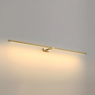 Bathroom Minimalist Gold Linear Metal Vanity Light Zawala Image - 17