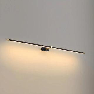 Bathroom Minimalist Gold Linear Metal Vanity Light Zawala Image - 25