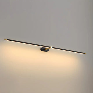 Bathroom Minimalist Gold Linear Metal Vanity Light Zawala Image - 26