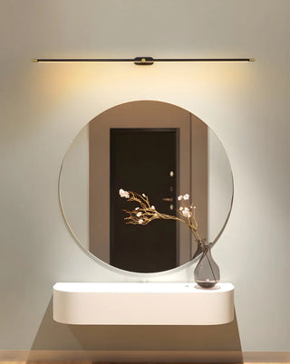 Bathroom Minimalist Gold Linear Metal Vanity Light Zawala Image - 5