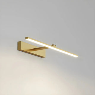 Bathroom Minimalist LED Strip Metal Wall Vanity Light Zawala Image - 12