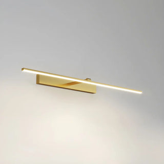 Bathroom Minimalist LED Strip Metal Wall Vanity Light Zawala Image - 13
