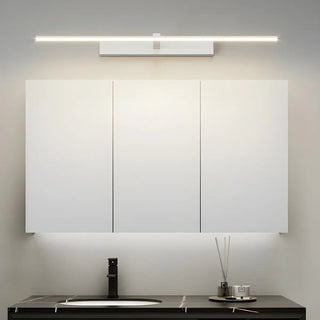 Bathroom Minimalist LED Strip Metal Wall Vanity Light Zawala Image - 6