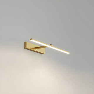 Bathroom Minimalist LED Strip Metal Wall Vanity Light Zawala Image - 9