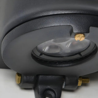 ZOWALA - Minimalist Chic Metal Outdoor Chrome Wall Light Black Image - 10