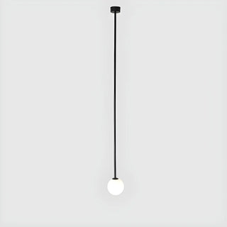 ZOWALA - Minimalist White Glass Ball Bedroom LED Pendant Light Image - 7