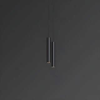 ZOWALA - Minimalist Sleek Black Linear Bedroom Pendant Light Image - 7