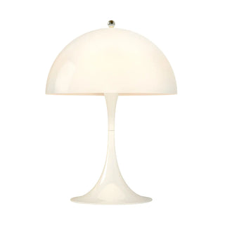 Modern White Minimalist Dome Metal Bedroom Table Lamp Zawala Image - 8