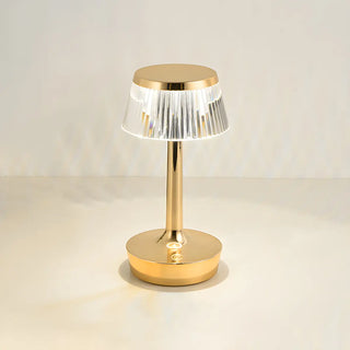 Stylish Unique Reflective Shade Wooden Base Table Lamp Zawala Image - 14