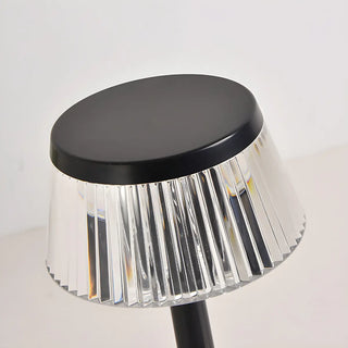 Stylish Unique Reflective Shade Wooden Base Table Lamp Zawala Image - 19