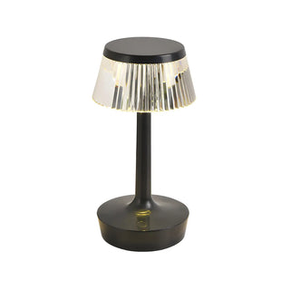 Stylish Unique Reflective Shade Wooden Base Table Lamp Zawala Image - 20