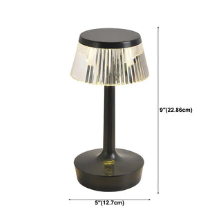 Stylish Unique Reflective Shade Wooden Base Table Lamp Zawala #size