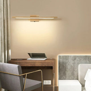 Minimalist Wooden Linear LED Bathroom Vanity Light  Zawala Image - 1