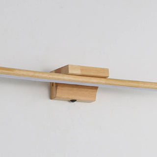 Minimalist Wooden Linear LED Bathroom Vanity Light  Zawala Image - 6
