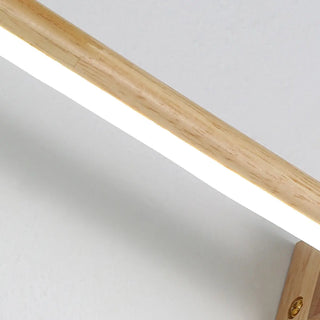 Minimalist Wooden Linear LED Bathroom Vanity Light  Zawala Image - 7