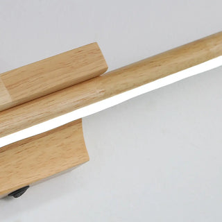 Minimalist Wooden Linear LED Bathroom Vanity Light  Zawala Image - 8