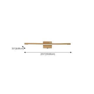 Minimalist Wooden Linear LED Bathroom Vanity Light  Zawala #size