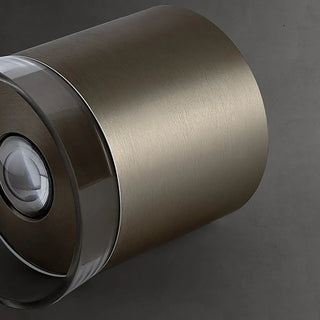 ZOWALA - Minimalist Nickel Cylinder Flush Mount Hallway Light Image - 8