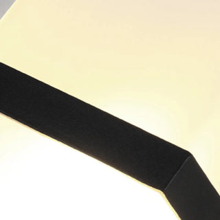 Minimalist Square Black Metal Outdoor LED Wall Light Zawala Image - 7