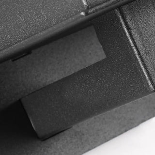 Minimalist Square Black Metal Outdoor LED Wall Light Zawala Image - 9