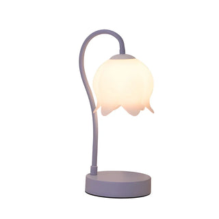 Modern Elegant Flower Bedroom Decor Metal Table Lamp Zawala Image - 13