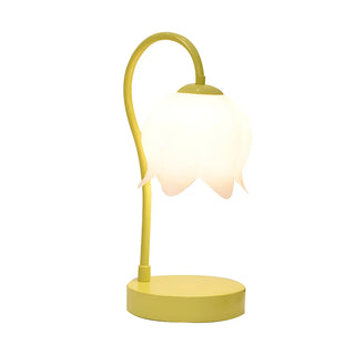 Modern Elegant Flower Bedroom Decor Metal Table Lamp Zawala Image - 14