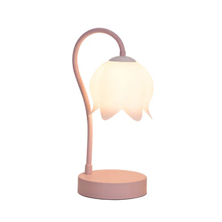 Modern Elegant Flower Bedroom Decor Metal Table Lamp Zawala Image - 16