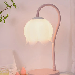 Modern Elegant Flower Bedroom Decor Metal Table Lamp Zawala Image - 9