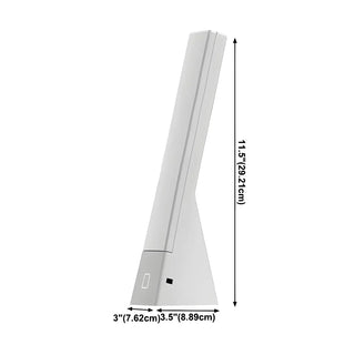 Modern Minimalist White Adjustable LED Table Lamp Zawala #size