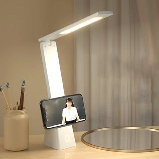 Modern Minimalist White Adjustable LED Table Lamp Zawala Image - 4
