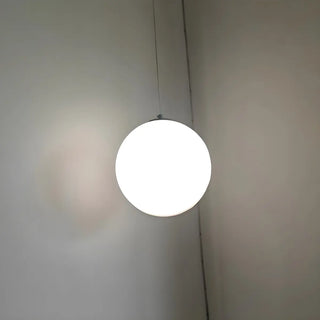 ZOWALA - Modern Minimalist Restaurant White Globe Pendant Light Image - 10