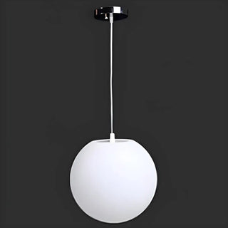 ZOWALA - Modern Minimalist Restaurant White Globe Pendant Light Image - 12