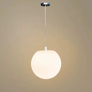 ZOWALA - Modern Minimalist Restaurant White Globe Pendant Light Image - 8