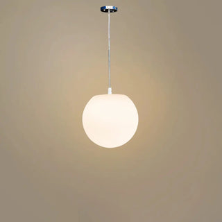 ZOWALA - Modern Minimalist Restaurant White Globe Pendant Light Image - 9