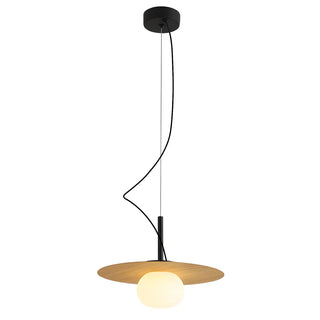 ZOWALA - Minimalist Globe Wood Dining Room Mini Pendant Light Image - 8