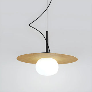 ZOWALA - Minimalist Globe Wood Dining Room Mini Pendant Light Image - 9